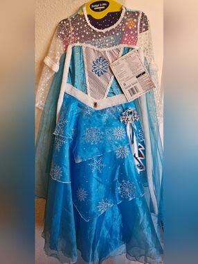 Blue Snow Princess Costume for Kids - Sparkle Snowflake Dress